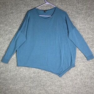 Eileen Fisher Merino Wool Sweater Oversized Assymetrical Size‎ Small